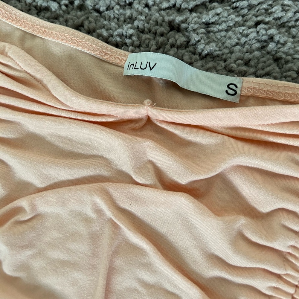 Peach Ruched Women Top - Picture 4 of 4